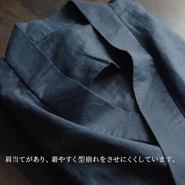 作務衣 日本製 メンズ (S-L) 男性用 夏作務衣スリム+テーパードパンツ 濃紺 スリムフィットタイプ 薄手 春夏向け 麻綿