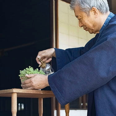 袢纏八分丈 平織り正藍染(濃紺)春夏向け高級半纏 クロップド丈(八分丈)