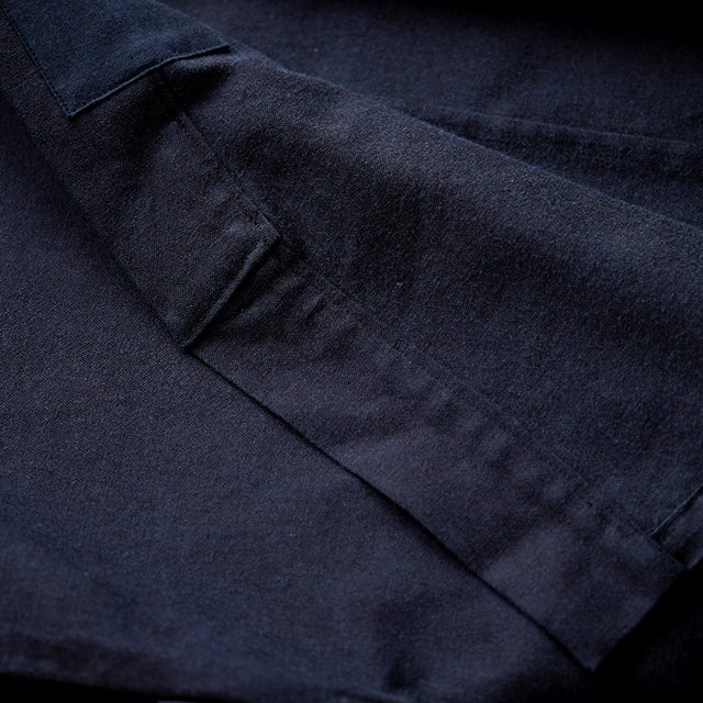 藍染忍者作務衣 NinjaSamue スリムタイプ(濃紺/dark indigo blue)