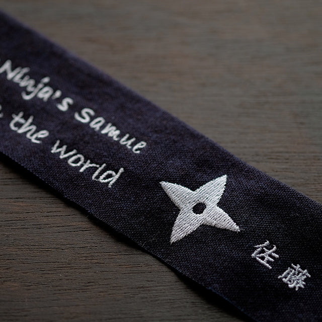 藍染忍者作務衣 NinjaSamue スリムタイプ(濃紺/dark indigo blue)