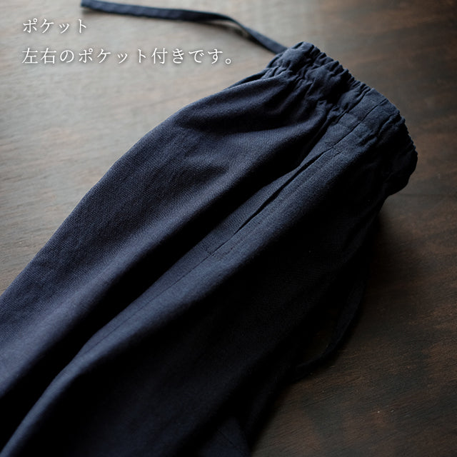 藍染忍者作務衣 NinjaSamue スリムタイプ(濃紺/dark indigo blue)