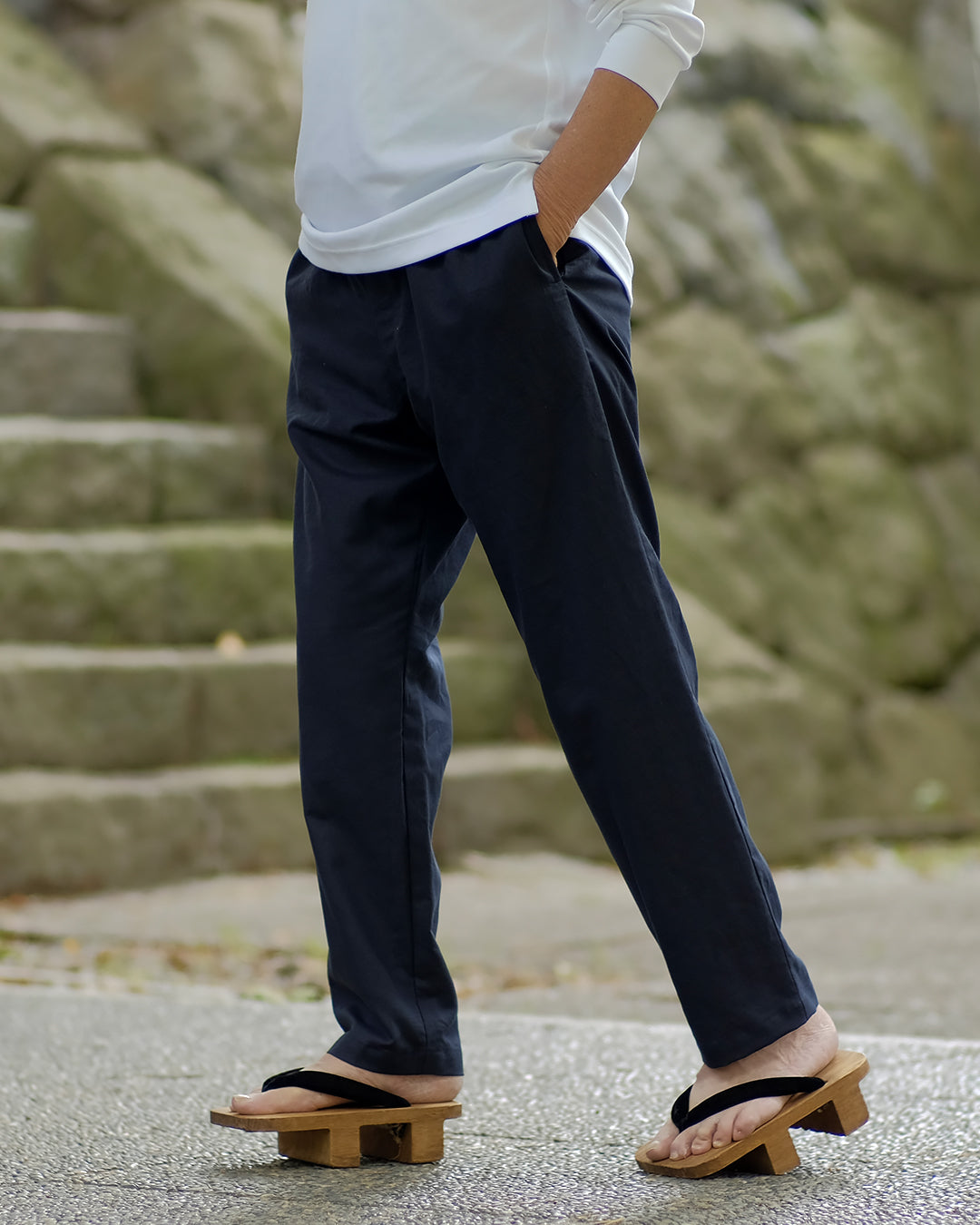 Working Court Made in Japan Men's Men's Cold Summer Clean Clean Slim + Tapered Pants Slim Fit Type Light Spring / Summer COOLMAX FARIC