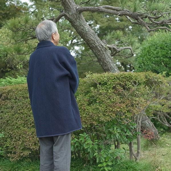 八分丈半纏 日本製 武州正藍染 二重刺地半纏 極厚 火消し半纏をもとに作られた高級半纏（クロップド半纏）