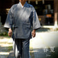 Workwear Men's Men's/Men's Aizen (Tsumugi Gray) Temple Temple Workwear (thin) 100% cotton for spring and summer