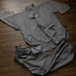 Workwear Men's Men's/Men's Aizen (Tsumugi Gray) Temple Temple Workwear (thin) 100% cotton for spring and summer